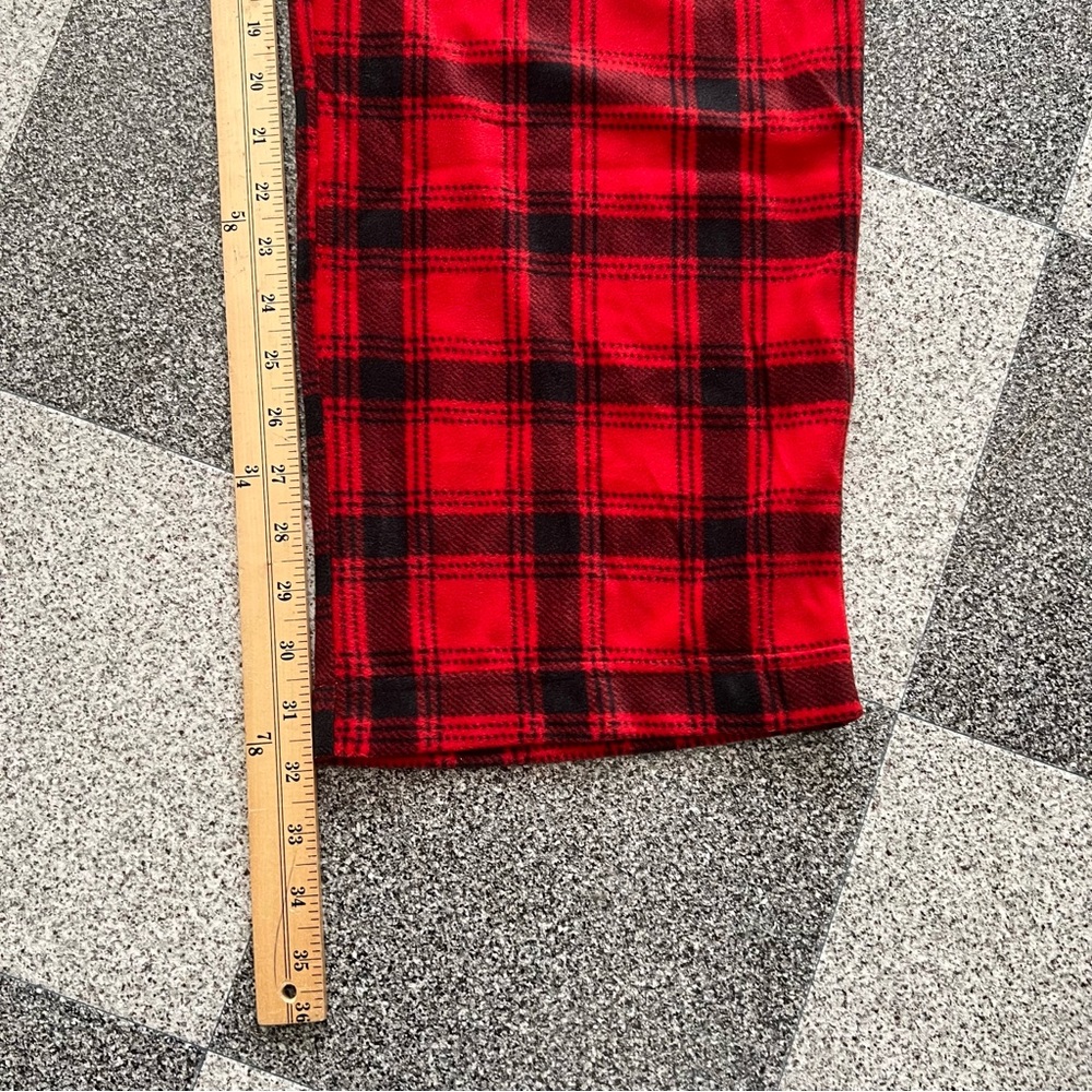 ❤️3/$15 Wondershop Men's Red & Black Plaid Pajama Pants- Size L - Picture 3 of 7